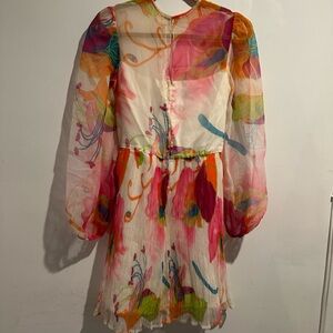 Colorful Vintage Floral Dress